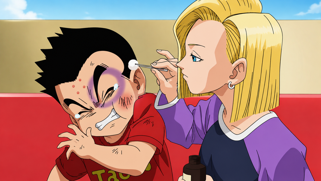 KRILLIN AND ANDROID 18